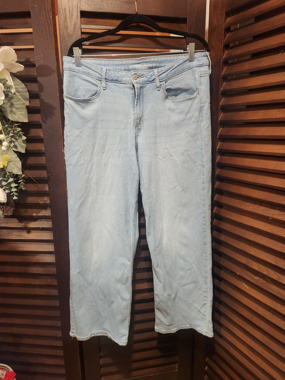Old Navy Light Blue Wide Leg Jeans